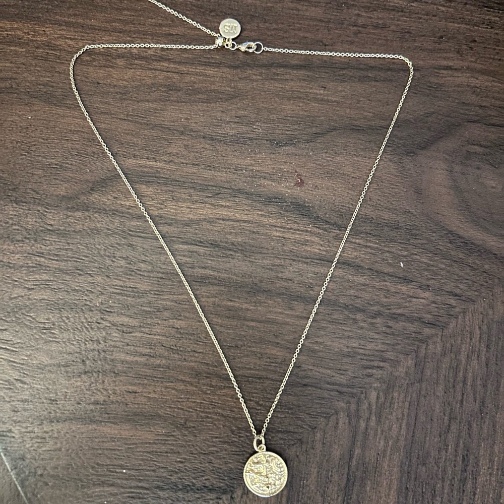 Gold Coin Pendant Necklace